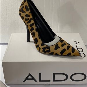 Leopard skin high heels